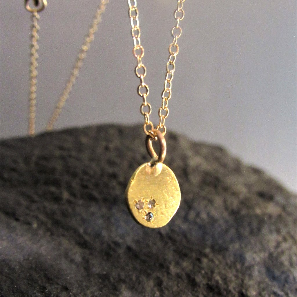 Gold Diamonds Necklace 440$